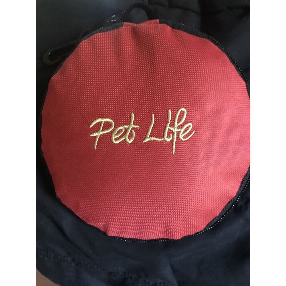 Pet Life Portable Collapsible Pet Food Water Bowl Set for Camping Travel 2 Color
